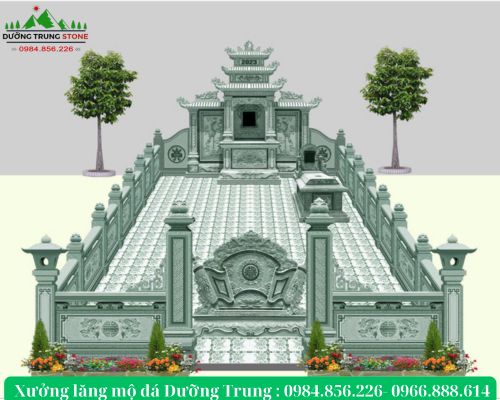 Bản vẽ 3D khu lăng mộ 07
